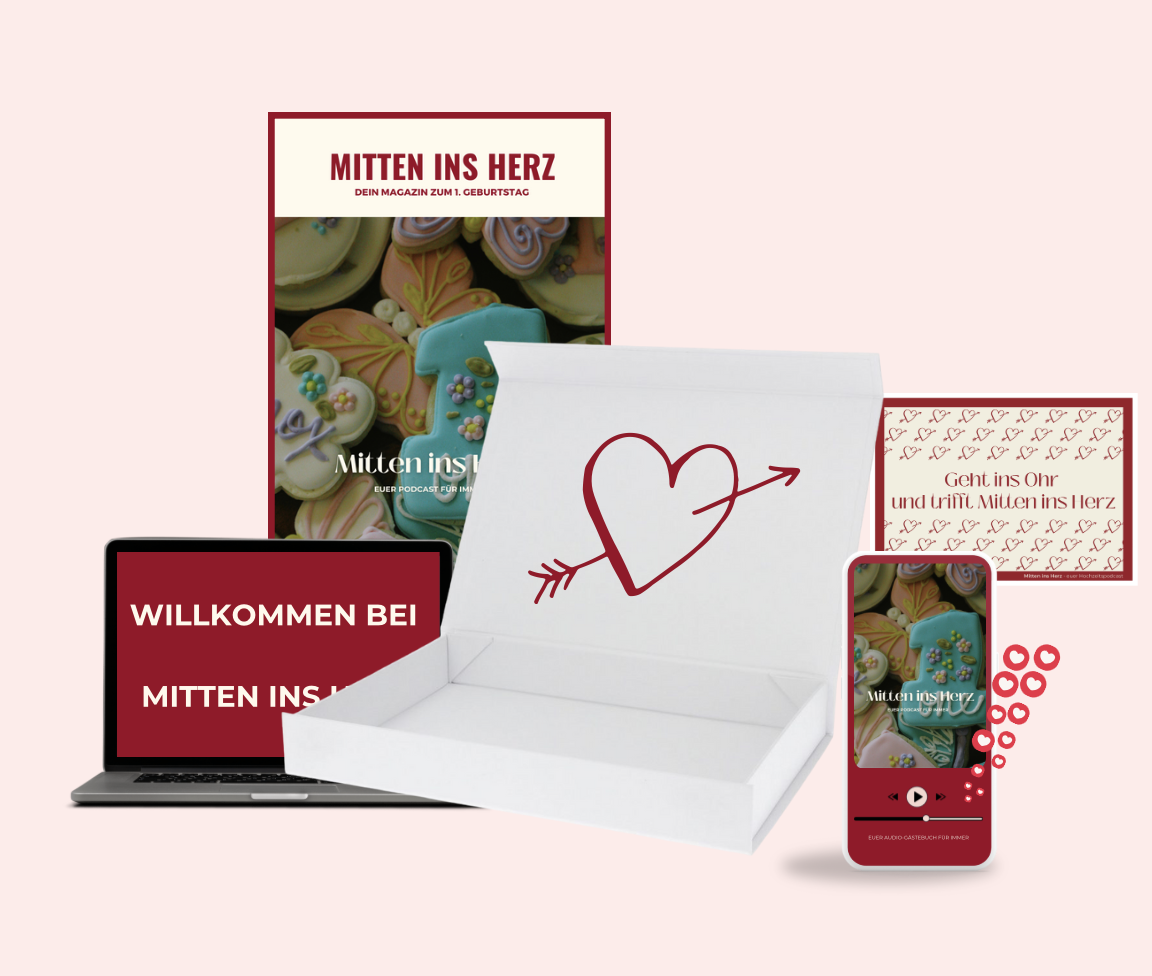 Dein persönlicher Podcast zum 1. Geburtstag – Stimmen, die bleiben!
Überrasche dein Kind zum 1. Geburtstag mit einem einzigartigen Erinnerungsstück: einem personalisierten Podcast mit liebevollen Botschaften von Familie & Freunden. Das exklusive Premium-Paket enthält:
✔ Individueller Podcast mit persönlichen Nachrichten
✔ Erinnerungsmagazin mit besonderen Momenten
✔ Edle Geschenkbox für die perfekte Präsentation
✔ Personalisierte Landingpage zum Download der Dateien
💰 Preis: ab 299 € (abhängig von Anzahl der Botschaften & Zusatzoptionen)
Schaffe eine bleibende Erinnerung – jetzt deinen Podcast sichern und das Herz berühren!